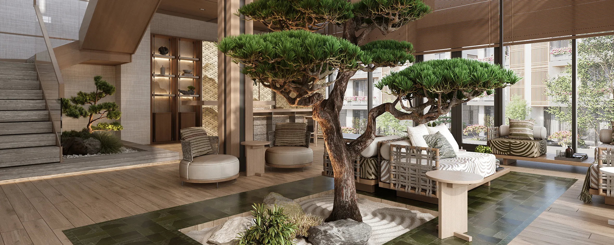 Onsen clubhouse & Yamaki park